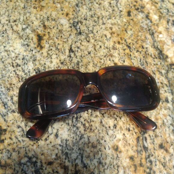 VALENTINO Tortoise Brown Gold Sunglasses Square Made in Italy - Picture 6 of 10